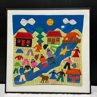 Three-Dimensional Textile Folk Art ~ South America. Signed Delfina