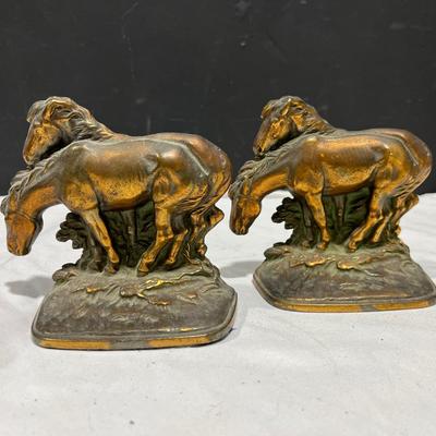 Vintage Horse Bookends 