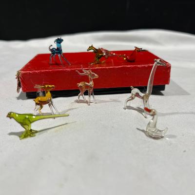Hand Crafted Miniature Art Glass Animals Collection