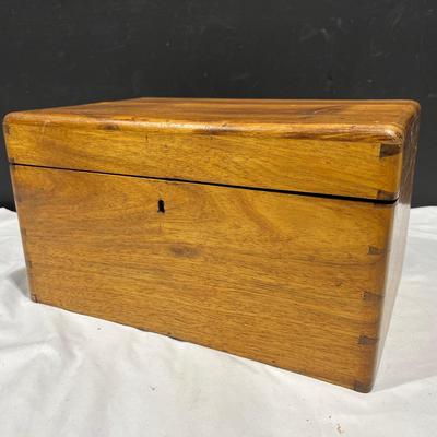 Antique Dirty Box W/ Travel Record Inside 