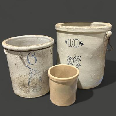 Vintage Stoneware Crocks 