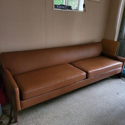 Vintage Vinyl 8-Foot Couch