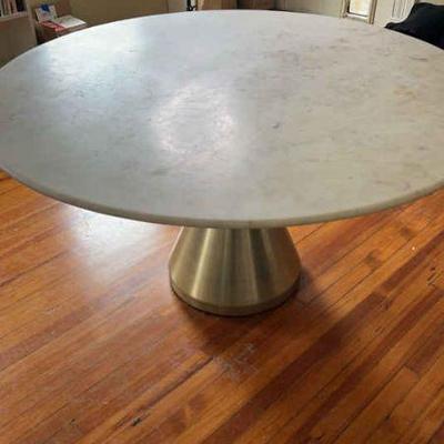Marbletop dining table