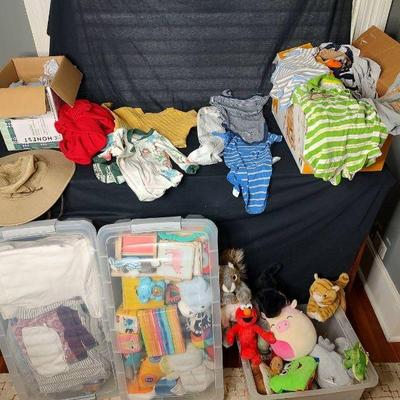 Baby toys clothing, plushies