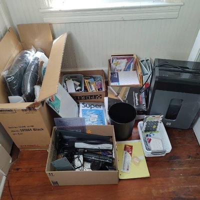 Office supplies shedder, chair