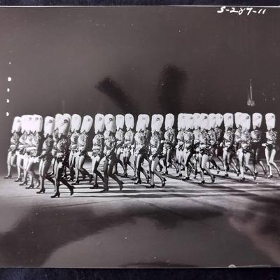 Vintage Radio City Music Hall Rockettes Black And White Photograph 5-289-11