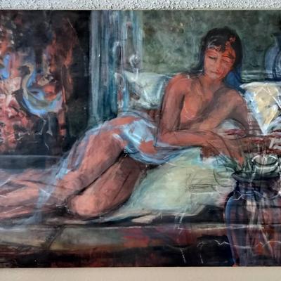 Vintage Hand Painted 48" Painting
