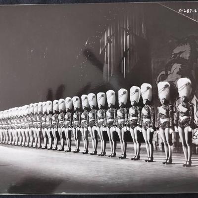 Vintage Radio City Music Hall Rockettes Black And White Photograph 5-287-25