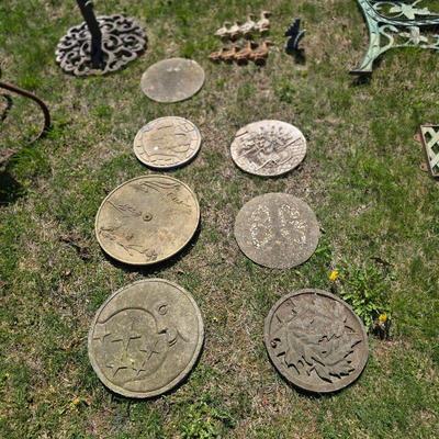 Cement garden plaques