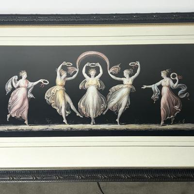 Drexel Heritage Frame With Reproduction Classical Print - 25x43.5”