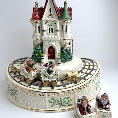 Lenox Ceramic Holiday Musical Roller Coaster  - 12”h