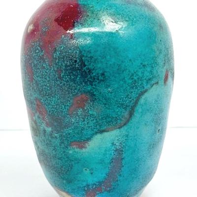 Jugtown Chinese Blue Vase - 7.25”h