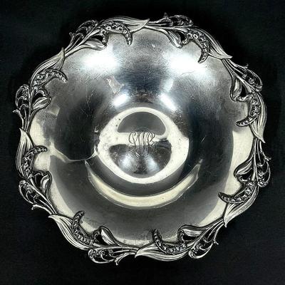Tiffany & Co Sterling Silver (Marked) Shallow Bowl - 7.5” Diameter, With Monogram