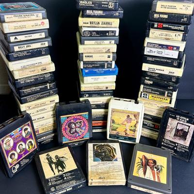 Vintage 8 Track Tapes: Rock, Country, Pop - Rolling Stones, Led Zeppelin, Neil Young & More