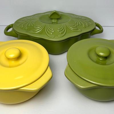 Chantal Casseroles: 1 1/4 Quart (2) & 2 Quart