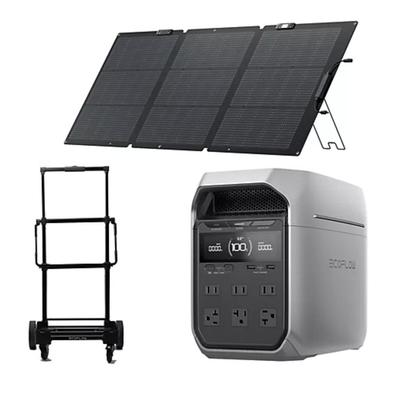 NEW Ecoflow Delta 3 Plus 1000Wh Power Station With Trolley & 160W Solar Panel - In Boxes