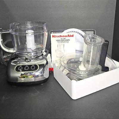 KitchenAid 12 Cup Food Processor Model KFPW760 With Attachments