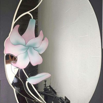 Vintage 1980s David Marshall Sculptural Wall Mirror - 27x39”