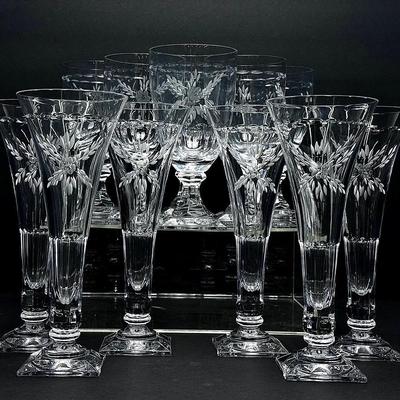 Gorham “Chantilly” Crystal Wine Glasses & Champagne Flutes