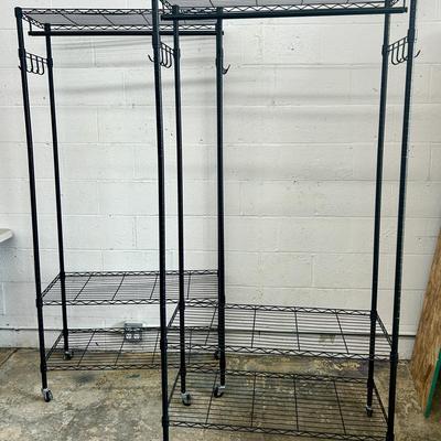 VIPEK R1 Rolling Garment Racks (2) - 37x16x73”