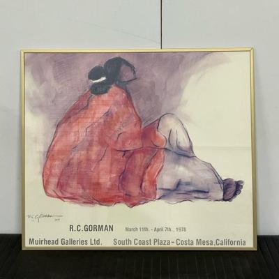 Signed Lithograph R. C. Gorman Poster 