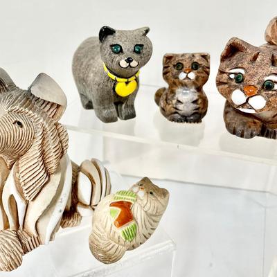 Vintage Artesania Rinconada Cat Figurines & Collie