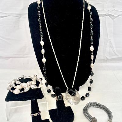 Sterling Silver Jewelry With Douglas Etsitty Pendant Brooch & More