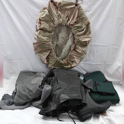 Magellan Waders W/ Military Surplus Field Packs