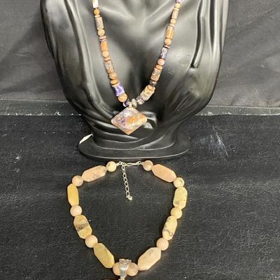 Jay King / Agate / Jasper Sterling Necklaces