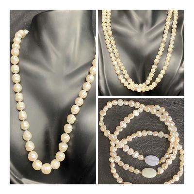 Freshwater Pearls w/14k & Sterling Clasps #1