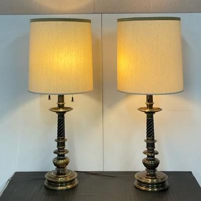 Vintage Stiffel Brass Lamps 