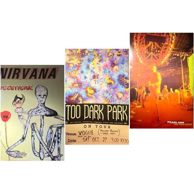 Nirvana, Skinny Puppy, & Pearl Jam Posters 