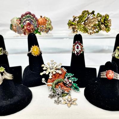 Kirks Folly & Sterling Rings 