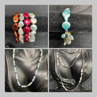 Freshwater Pearl Bracelets and Necklaces