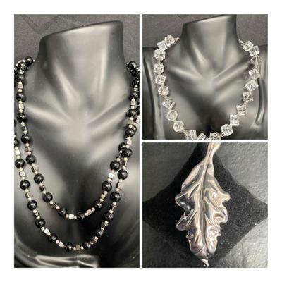 Quartz, Abalone and Sterling Jewelry