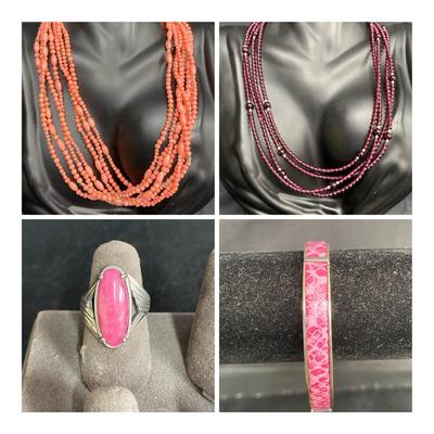 Sterling Beaded Necklaces, Bracelets, Rings
