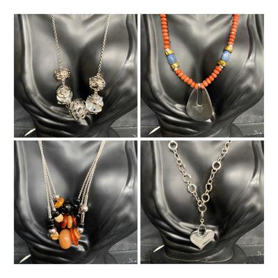 Robert Lee Morris Colorful Sterling Necklaces