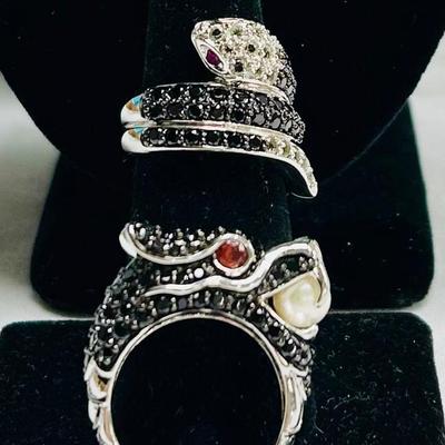 Sterling Snake & Dragon Rings