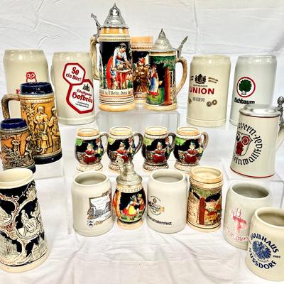 Vintage Beer Steins 