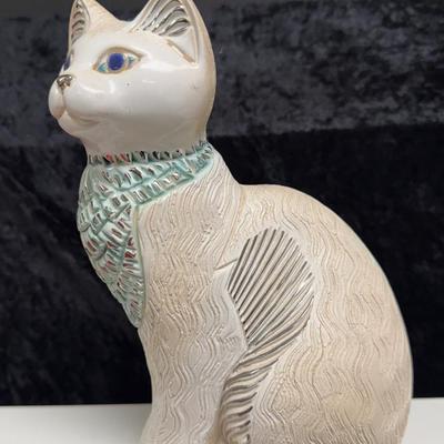 Angora Cat – Rare, Artesania Rinconada-Gato De Angora, Ltd Edition, Retired - Hand
