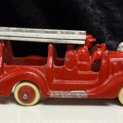 Hubley Cast Iron Fire Hook & Ladder Truck
