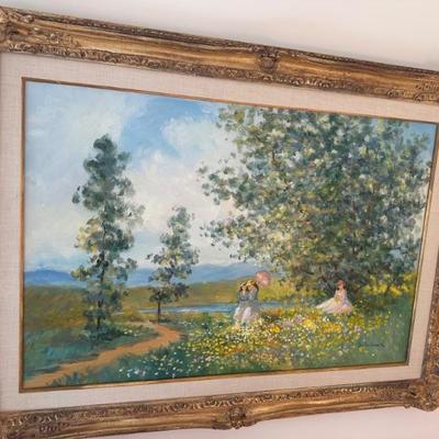 Original Oil On Canvas By Alanta Krawor, French Artist (1899-1987)