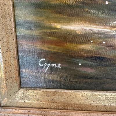 "Petite Matelot" By EJ Cygne, Original Oil On Convas (Beautiful Ornate Frame)