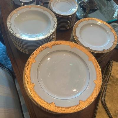 Wallace Porcelain Gold Trim China Set, Japan
