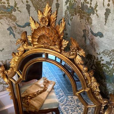 Maitland Smith Ornate Gold Mirror