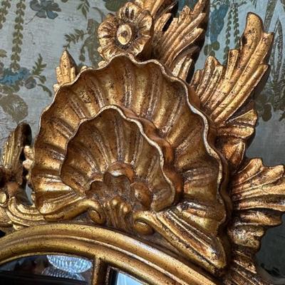Maitland Smith Ornate Gold Mirror