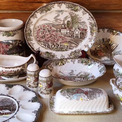 Johnson Bros. Friendly Village Service Pieces
