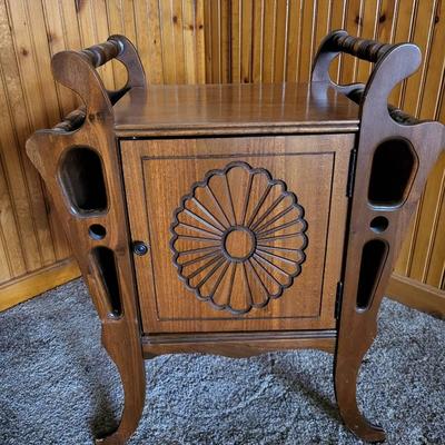 Side Table Magazine Rack