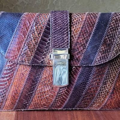 Susan Gail Genuine Snake Purse