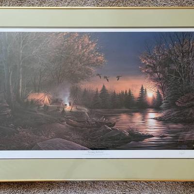 Signed Terry Redlin Print "Evening Solitude"